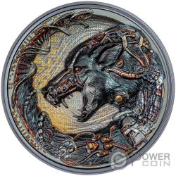 DOG Cyborg Revolution Cane 3 Oz Moneta Argento 20$ Palau 2023