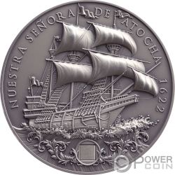 NUESTRA SENORA DE ATOCHA 2 Oz Moneta Argento 5$ Niue 2022