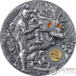 SHAOLIN SNAKE 2 Oz Silver Coin 5$ Niue 2022 SHAOLIN SNAKE 2 Oz Silver Coin 5$ Niue 2022