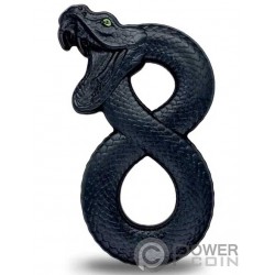 FIGURE EIGHT BLACK MAMBA 2 Oz Moneta Argento 10000 Franchi Chad 2023