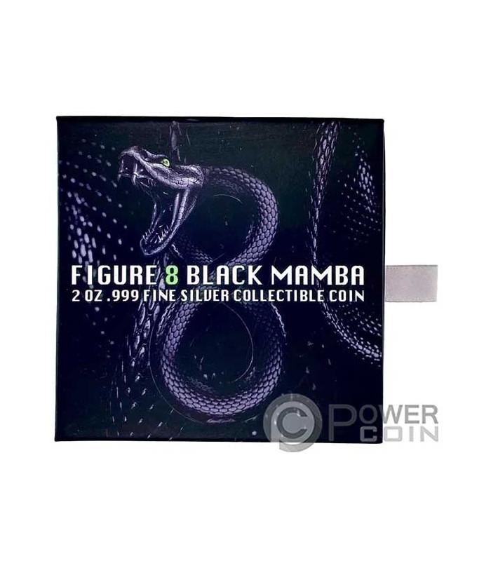 FIGURE EIGHT BLACK MAMBA Silber Chad 2 10000 Franken Oz 2023 Münze