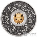 YEAR OF THE RABBIT Rotating Charm 1 Oz Monnaie Argent 1$ Tuvalu 2023