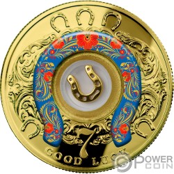 HORSESHOE Lucky Seven Silver Coin 500 Francs CFA Cameroon 2022
