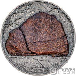 ABOURMA ROCK ART Prehistoric Art 3 Oz Monnaie Argent 200 Francs Djibouti 2023