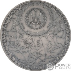 ABOURMA ROCK ART Prehistoric Art 3 Oz серебряная монета 200 Франков Джибути 2023