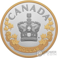 IMPERIAL STATE CROWN Special Edition Moneda Plata 1$ Canada 2022