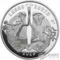 LUNGS OF THE EARTH Carbon Neutral 1 Oz Серебро Монета 20 Вату Вануату 2023
