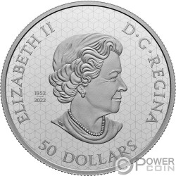 MAPLE LEAVES IN MOTION 35 Годовщина 5 Oz Серебро Монета 50$ Kанада 2023