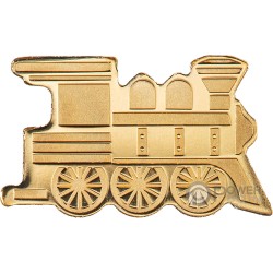 GOLDEN TRAIN Поезд Золотая монета 1$ Палау