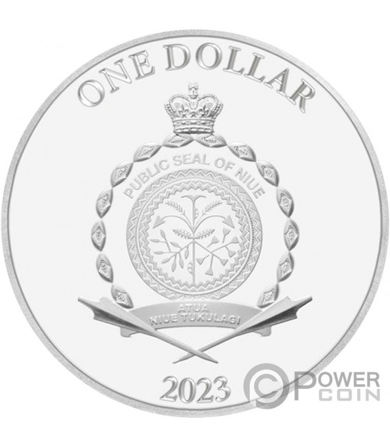 AUREUS VICTORIA Moneda Plata 1$ Niue 2023