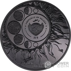 JAGUAR Day and Night Ягуар 3 Oz Серебряная монета 20$ Палау 2023