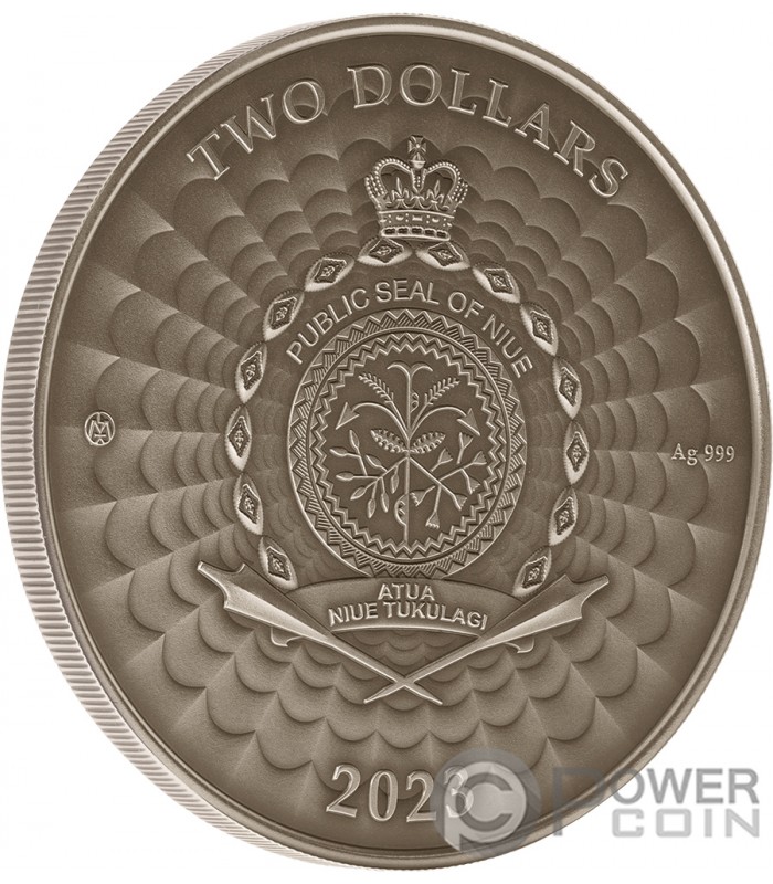 ROLLING CALF World of Cryptids 1 Oz Silver Coin 2$ Niue 2023