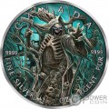 GRIM REAPER Tod Maple Leaf Armageddon VI 1 Oz Silber Münze 5$ Canada 2023