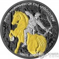 WHITE HORSE Four Horsemen of the Apocalypse 1 Oz Moneda Plata 5 Thalers Carpathians 2023