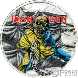 IRON MAIDEN the Number of the Beast 1 Oz Silver Coin 5$ Cook