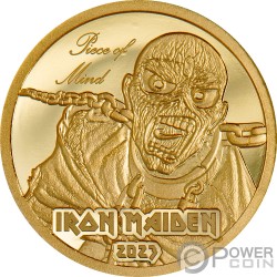 IRON MAIDEN the Number of the Beast 1 Oz Silver Coin 5$ Cook
