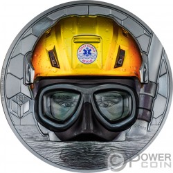 COAST GUARD Real Heroes 1 Kg Kilo Серебро Монета 100$ Острова Кука 2023