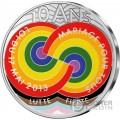 PRIDE 10 Years Jahrestag Silber Münze 10€ Euro France 2023