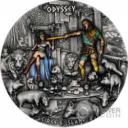 CIRCE ISLAND Odyssey 3 Oz Серебро Монета 7$ Ниуэ 2023