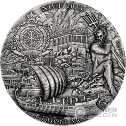 CIRCE ISLAND Odyssey 3 Oz Серебро Монета 7$ Ниуэ 2023