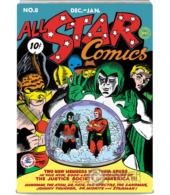 ALL STAR COMICS 8 Wonder Woman Comix 1 Oz Silver Coin 2 Niue 2023