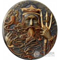 POSEIDON Goddesses and Gods 2 Oz Monnaie Argent 5$ Niue 2023