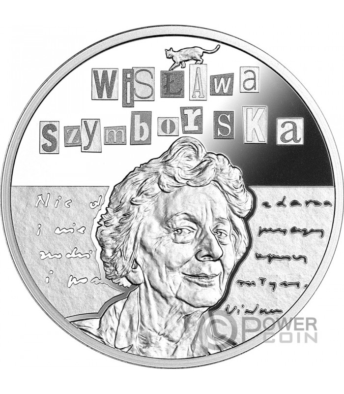 WISLAWA SZYMBORSKA Polish Nobel Prize Winners 1 Oz Silver Coin 1$ Niue 2023