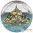 MONT SAINT MICHEL 5 Oz Серебро Монета 25$ Острова Кука 2023