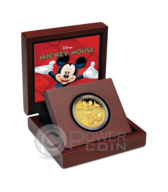 MICKEY MOUSE Mickey And Friends Disney 1/4 Oz Gold Proof Münze 25$ Niue ...