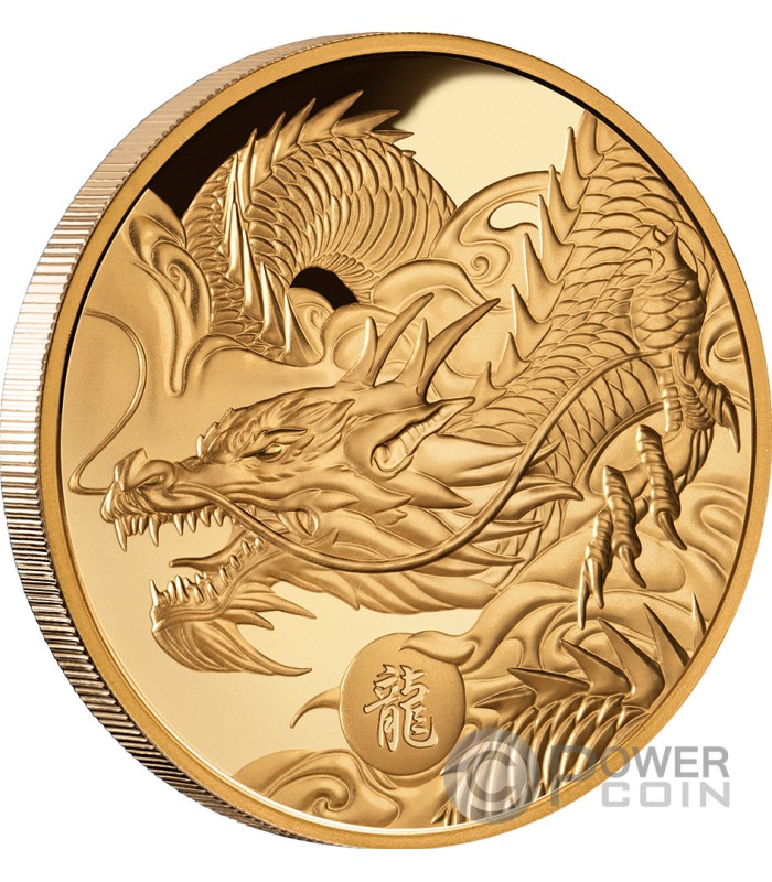 LUNAR DRAGON 1 Oz Gold Coin 100 Niue 2024