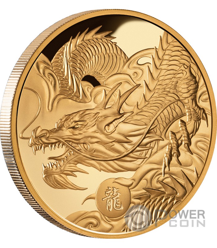 Pièce de 100 $ en or pur – Année lunaire du Dragon