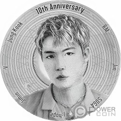 BTS 10th Anniversary Silver Medal South Korea 2023