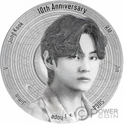 BTS 10th Anniversary Silver Medal South Korea 2023