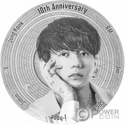 BTS 10th Anniversary 1 Oz Gold Medal Korea 2023