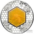 FILIGREE BEE 2 Oz Moneda Plata 5$ Solomon Islands 2023