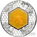 FILIGREE BEE 2 Oz Silver Coin 5$ Solomon Islands 2023