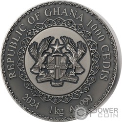 DRAGON Mandala Art 2 Oz Silver Coin 5$ Niue 2024