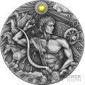 HELIOS Greek Titans 2 Oz Moneda Plata 2$ Niue 2023