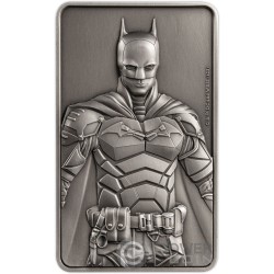 BATMAN 3 Oz Bar Moneda Plata 5$ Barbados 2023