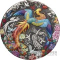 PHOENIX AND BIRDS 5 Oz Серебряная Монета 5$ Тувалу 2023