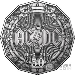 ACDC 50 Anniversario Moneta Argento 50 Cents Australia 2023