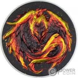 PHOENIX Magical Creatures At Night 2 Oz Silver Coin 10$ Palau 2023