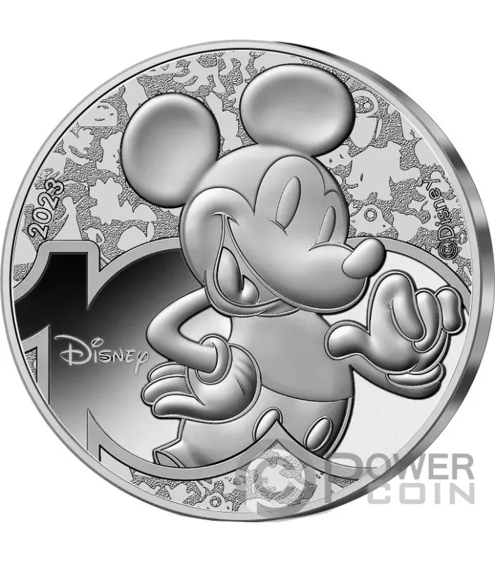 MICKEY MOUSE DISNEY Centenary Silver Coin 100 Euro France 2023