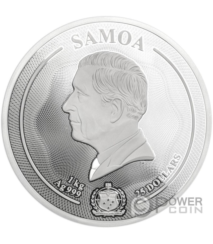 FOX Majestic Wildlife 1 Kg Kilo Silver Coin 25 Samoa 2024