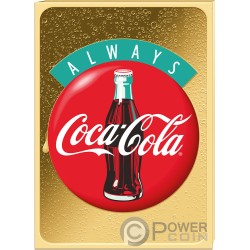 COCA COLA Taiwan Bottle Cap Shape Silver Coin 1$ Fiji 2020 COCA COLA Taiwan Bottle Cap Shape Silver Coin 1$ Fiji 2020