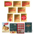 THROUGH THE DECADES Coca Cola Set 12 Monete Oro 3000 Francs Chad 2023