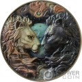 LIONS IN THE MOONLIGHT 2 Oz Silber Münze 2 Guards Truth Guard 2023
