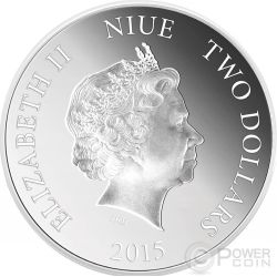 Niue 2014 2$ 1 Oz William Shakespeare Silver Proof coin