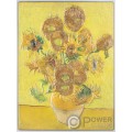 SUNFLOWERS Vincent Van Gogh Moneta Argento 10000 Francs Chad 2024