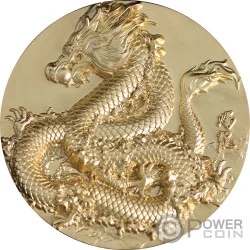 DRAGON TORCH Obsidian Black 5 Oz Silver Coin 18888 Francs